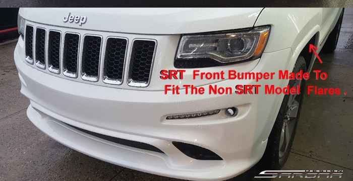Custom Jeep Grand Cherokee  SUV/SAV/Crossover Front Bumper (2014 - 2016) - $690.00 (Part #JP-020-FB)